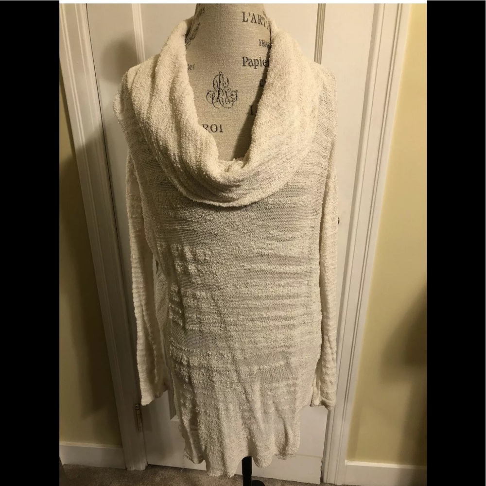 Free People Off White Hi Low Tunic Size Small